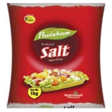 Pavizham Supreme Salt Packet 1 Kg, 12 Pieces Per Carton